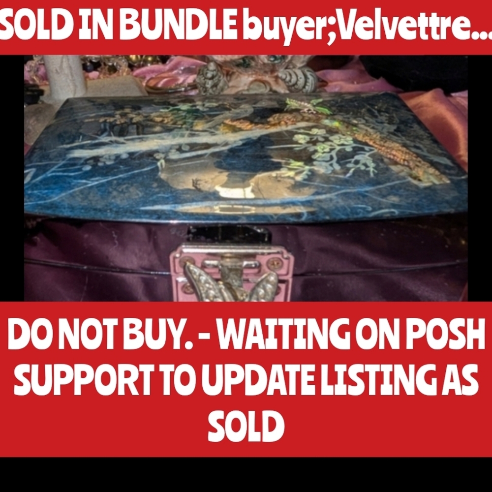 DO NOT BUY. - WAITING ON POSH SUPPORT TO UPDATE LISTING AS SOLD